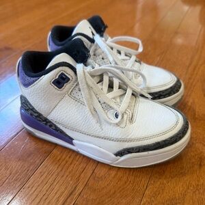 Jordan 3 Retro Dark Iris PS Kids Boys Girls 12C DM0966-105 Purple Shoes Sneakers
